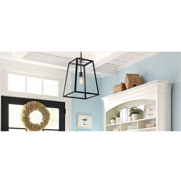Ballard Designs Light Pendant Eldridge Small Retails $225 Antique Bronze - Picture 2 of 6